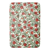 Tapis De Bain Grenades et papillons Bella sur blanc (devant Vertical)