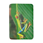 Tapis De Bain Grenouille d'arbre aux yeux rouges de vert (Devant (Vertical))