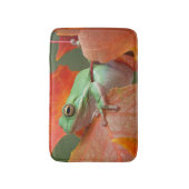 Tapis De Bain Grenouille D'Arbre Vert À L'Automne (Devant (Vertical))