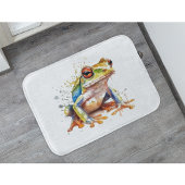 Tapis De Bain Grenouille d'or azur