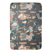 Tapis De Bain Grenouille japonaise ukiyo-e Froggies (devant Vertical)