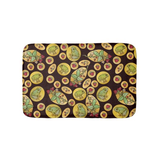 Tapis De Bain Grenouilles fraises pour toujours (Devant)