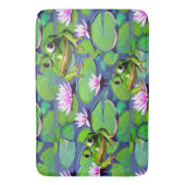 Tapis De Bain Grenouilles Lotus Et Lily Pad (devant Vertical)
