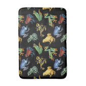 Tapis De Bain Grenouilles sur noir (Devant (Vertical))