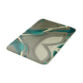 Tapis De Bain Grey and Blue Abstract (Angle)