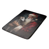 Tapis De Bain Greyhound avec Noël Festif du Père Noël (Angle)