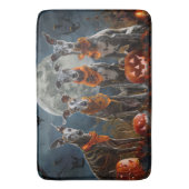 Tapis De Bain Greyhound Halloween Éffrayant (devant Vertical)