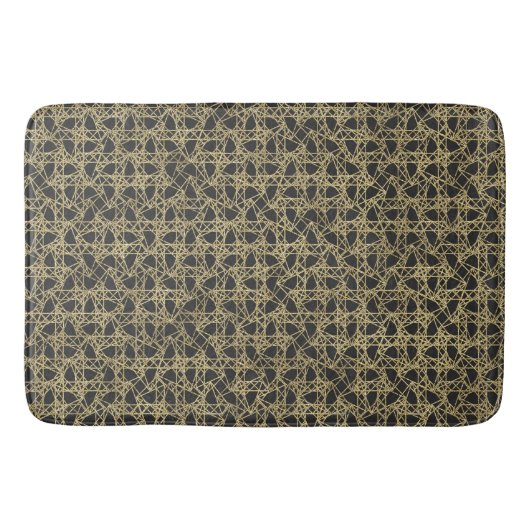 Tapis De Bain Griffure dorée Glamour Moderne Élégant Unique (Devant)
