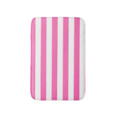 Tapis De Bain Grilles roses et blanches chaudes (Devant (Vertical))