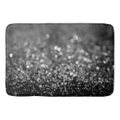 Tapis De Bain Gris argenté Paillettes Bokeh Glam 1 (Devant)