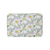 Tapis De Bain gris avec des pâquerettes (Devant)