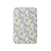 Tapis De Bain gris avec marguerites (Devant (Vertical))