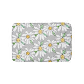 Tapis De Bain gris avec marguerites (Devant)