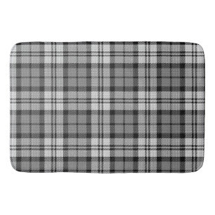 Tapis De Bain Gris Blackwatch Tartan Design Plaid