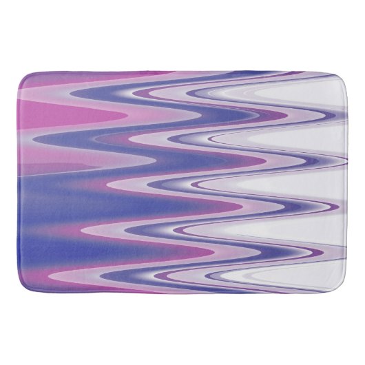 Tapis De Bain gris bleu Fuchsia (Devant)