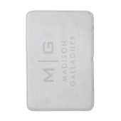 Tapis De Bain Gris Clair Pastel Acier Gris Clair Couleur Douce e (Devant (Vertical))