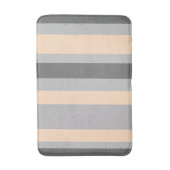 Tapis De Bain Gris de 2 tons et rayures asymétriques larges de (Devant (Vertical))