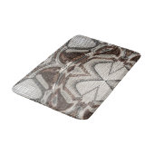 Tapis De Bain Gris et art Abstrait Brown (Angle)