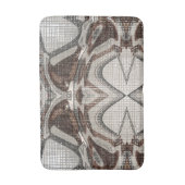 Tapis De Bain Gris et art Abstrait Brown (Devant (Vertical))