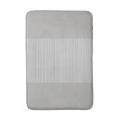 Tapis De Bain Gris et blanc rayures horizontales chic (Devant (Vertical))