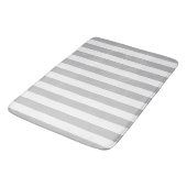 Tapis De Bain Gris Et Blancs (Angle)