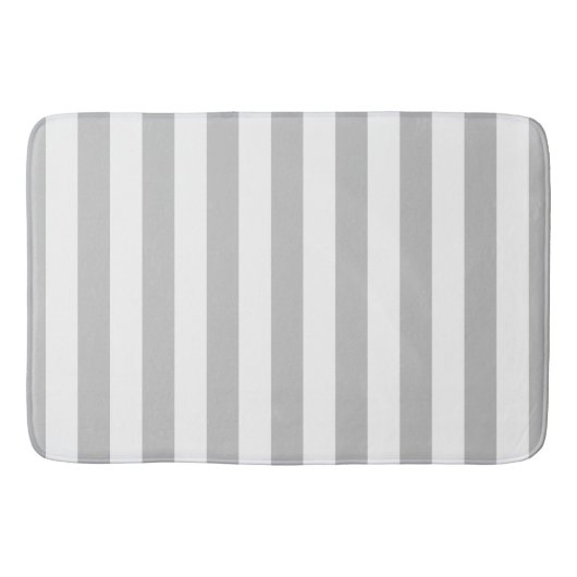 Tapis De Bain Gris Et Blancs (Devant)