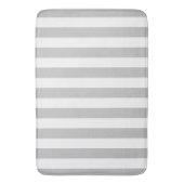 Tapis De Bain Gris Et Blancs (devant Vertical)