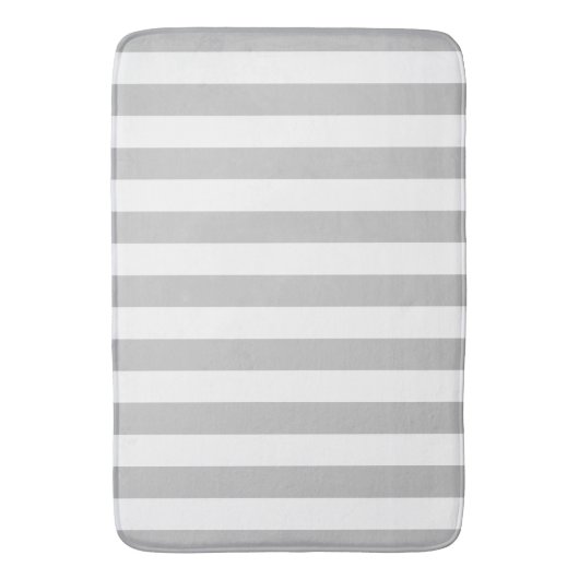 Tapis De Bain Gris Et Blancs (devant Vertical)