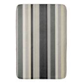 Tapis De Bain Gris et rayures vertes (devant Vertical)