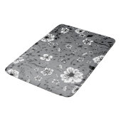 Tapis De Bain Gris floral (Angle)