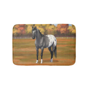 Tapis De Bain Gris Grulla Appaloosa Quartier Horse Stallion
