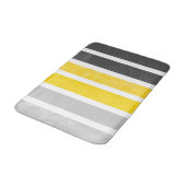 Tapis De Bain Gris Jaune Blancs (Angle)