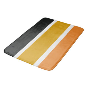 Tapis De Bain Gris jaune et orange
