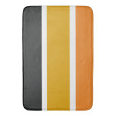 Tapis De Bain Gris jaune et orange (devant Vertical)