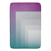 Tapis De Bain gris magenta turquoise (devant Vertical)