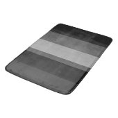 Tapis De Bain Gris & Noir Gris Gras Sophistiqué Designer (Angle)