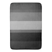 Tapis De Bain Gris & Noir Gris Gras Sophistiqué Designer (devant Vertical)