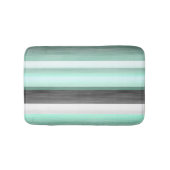 Tapis De Bain Gris Pastel Mint Vert Aquarelle Gris Motif (Devant)