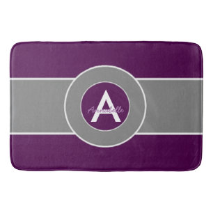 Tapis De Bain Gris pourpre foncé
