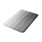 Tapis De Bain Gris rayé moderne (Angle)
