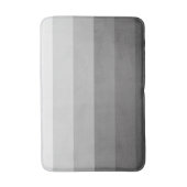 Tapis De Bain Gris rayé moderne (Devant (Vertical))