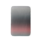 Tapis De Bain Gris, rose, dégradé noir, Ombre. (Devant (Vertical))