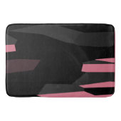 Tapis De Bain Gris rose et Abstrait noir (Devant)