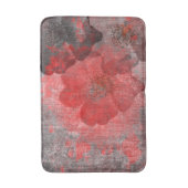 Tapis De Bain Gris rouge noir Grunge Digital Graphic Art Design (Devant (Vertical))
