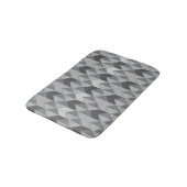 Tapis De Bain Gris texturé géométrique. (Angle)