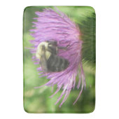 Tapis De Bain Gros Bumblebebe Sur Thistle Bain Mat (devant Vertical)