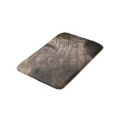 Tapis De Bain Gros plan en cuir élégant : Motif texturé (Angle)