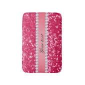 Tapis De Bain Grosse Parties scintillant aux Faux roses chaudes (Devant (Vertical))
