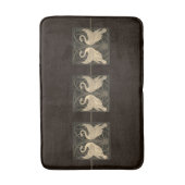 Tapis De Bain Grue Iris Rush Grue Sepia Brown profonde (Devant (Vertical))