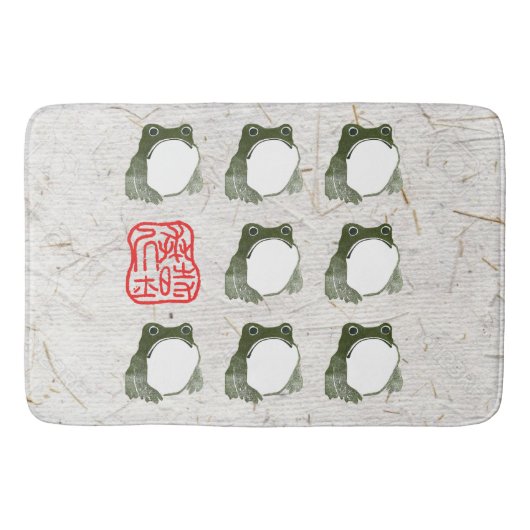 Tapis De Bain Grumpy Grenouille japonaise crapaud 19ème siècle (Devant)